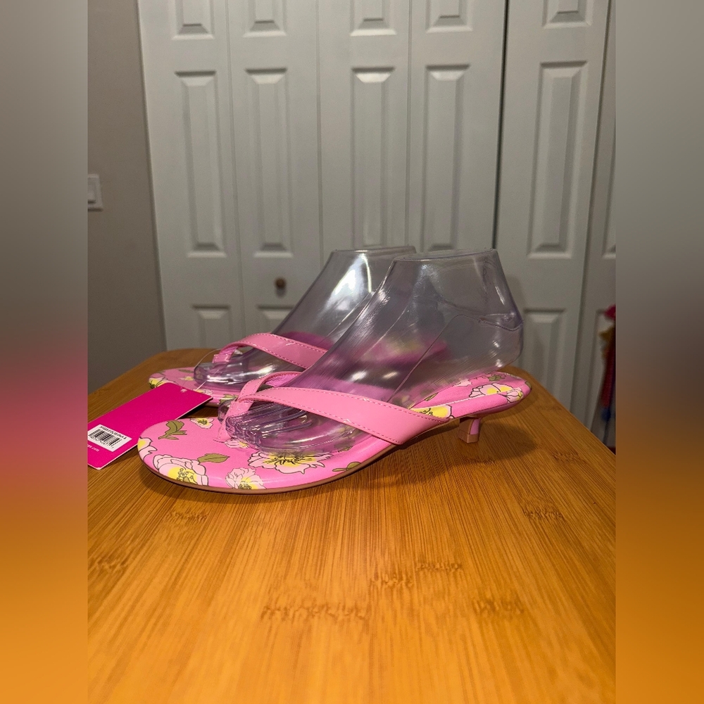 NWT Rampage Pink Floral Women's Sandals SIZE 9 - Picture 8 of 11
